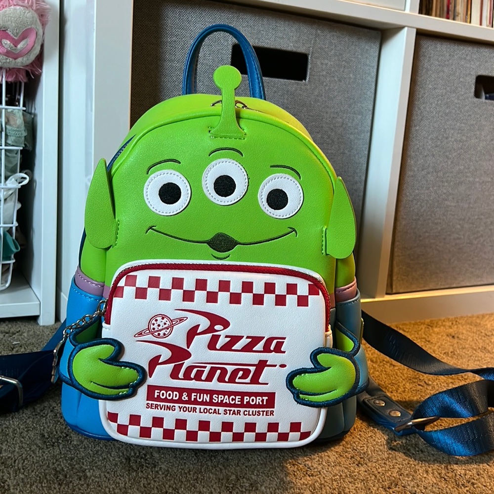 Toy Story Pizza Planet Alien Loungefly Mini Backpack
